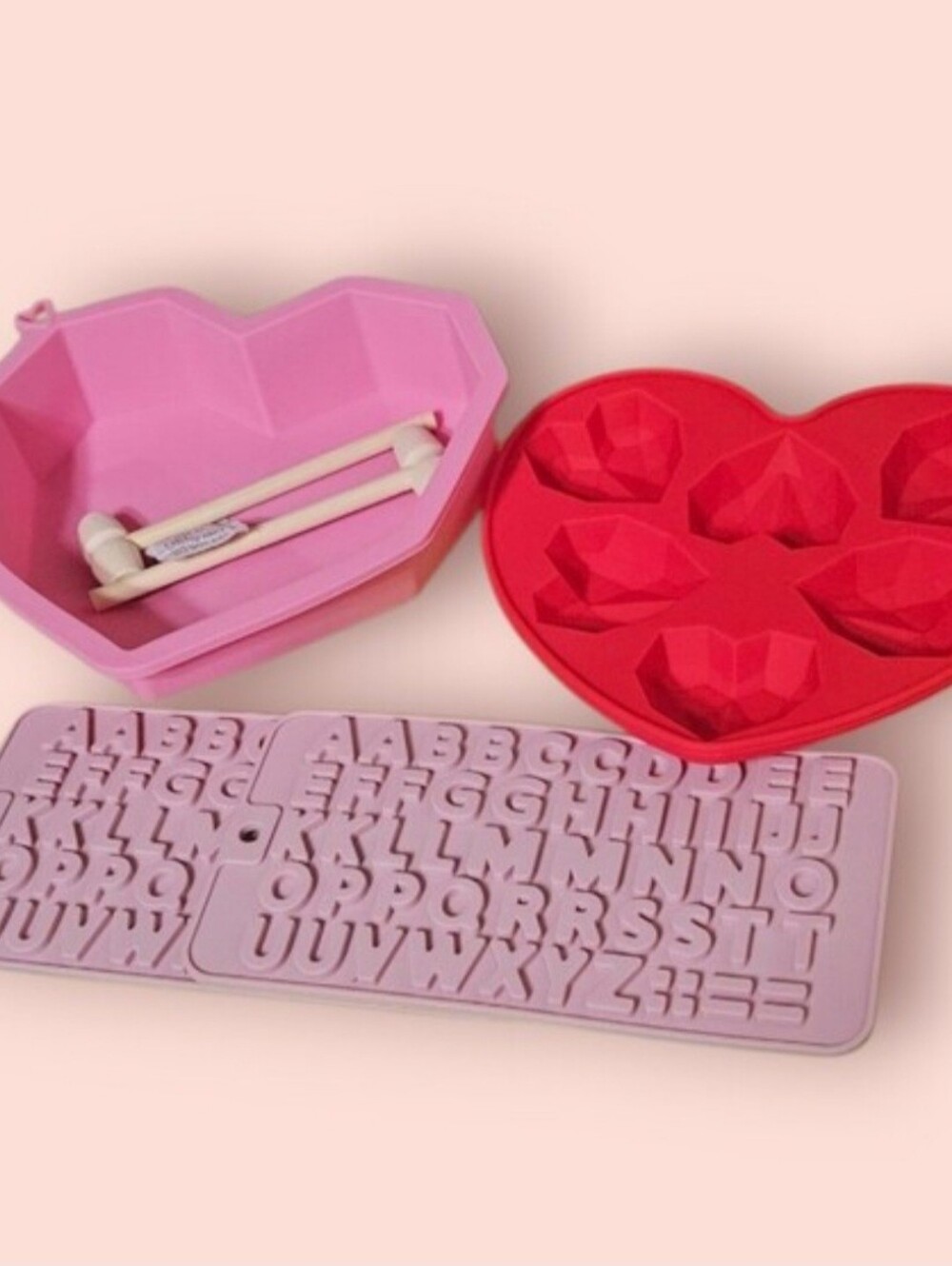 Sweet Valentine DIY Smashable Chocolate Heart Kit - Pink